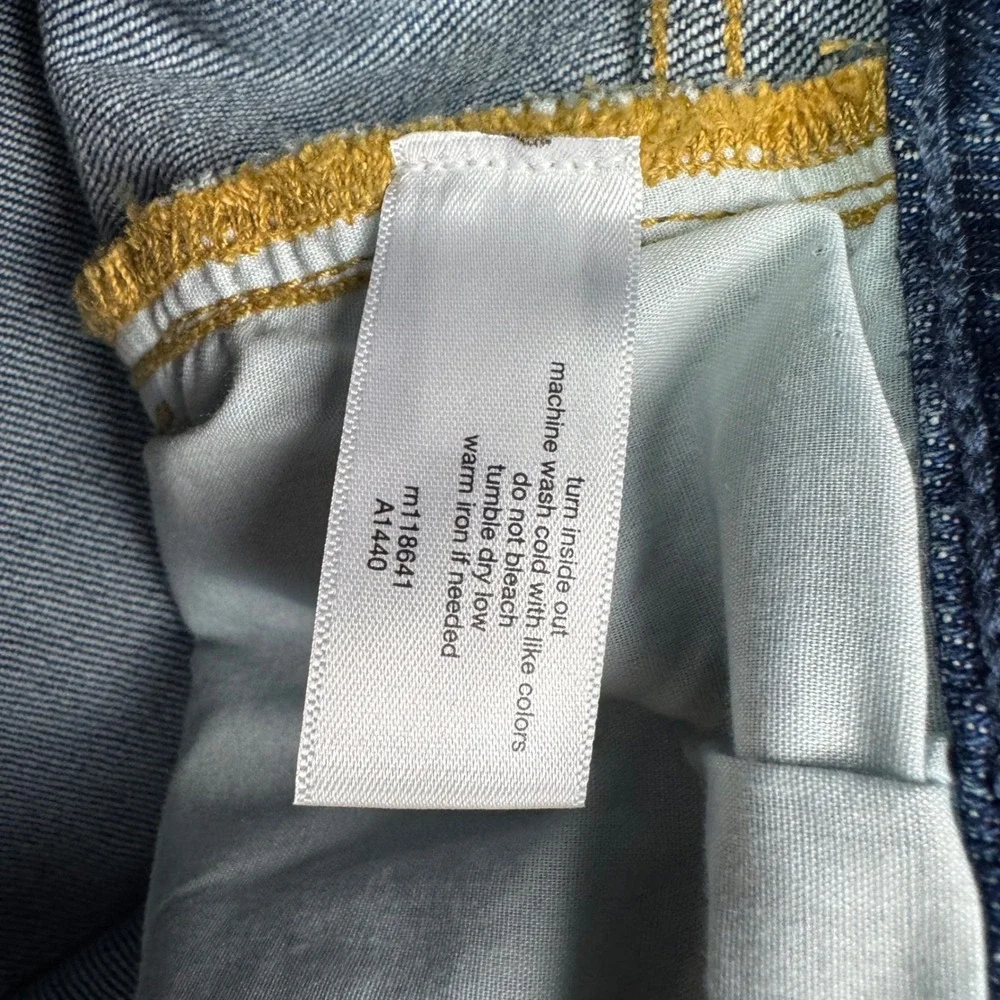 Lane Bryant Double Knee‎ Carpenter Wide Leg Jeans Womens 18 Blue High Rise New
